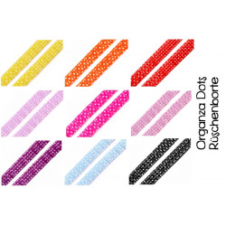 Rüschenborte Organza 20mm DOTS